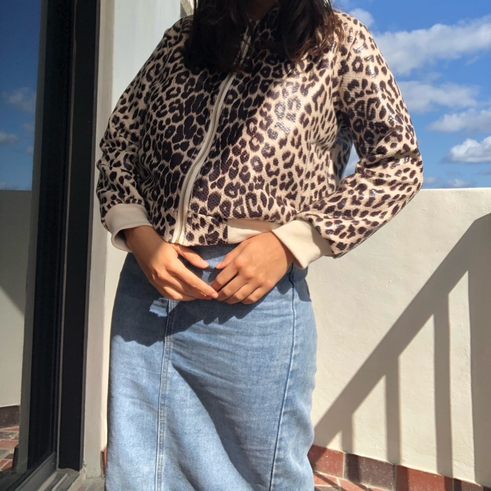 Leopard print jacket